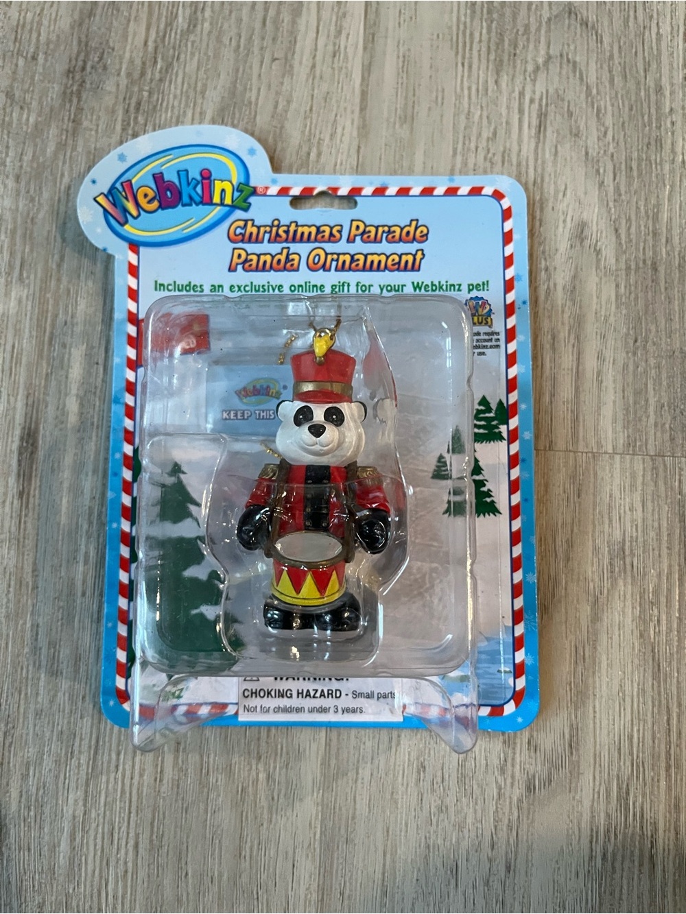 Ganz Webkinz Christmas Parade Panda Ornament NIB online code 2008